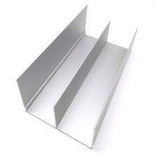Custom Aluminum 2 track slide aluminum profile aluminum sliding track profile for wardrobe